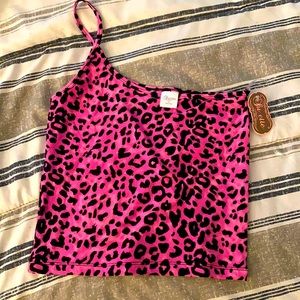 Cheetah print crop top